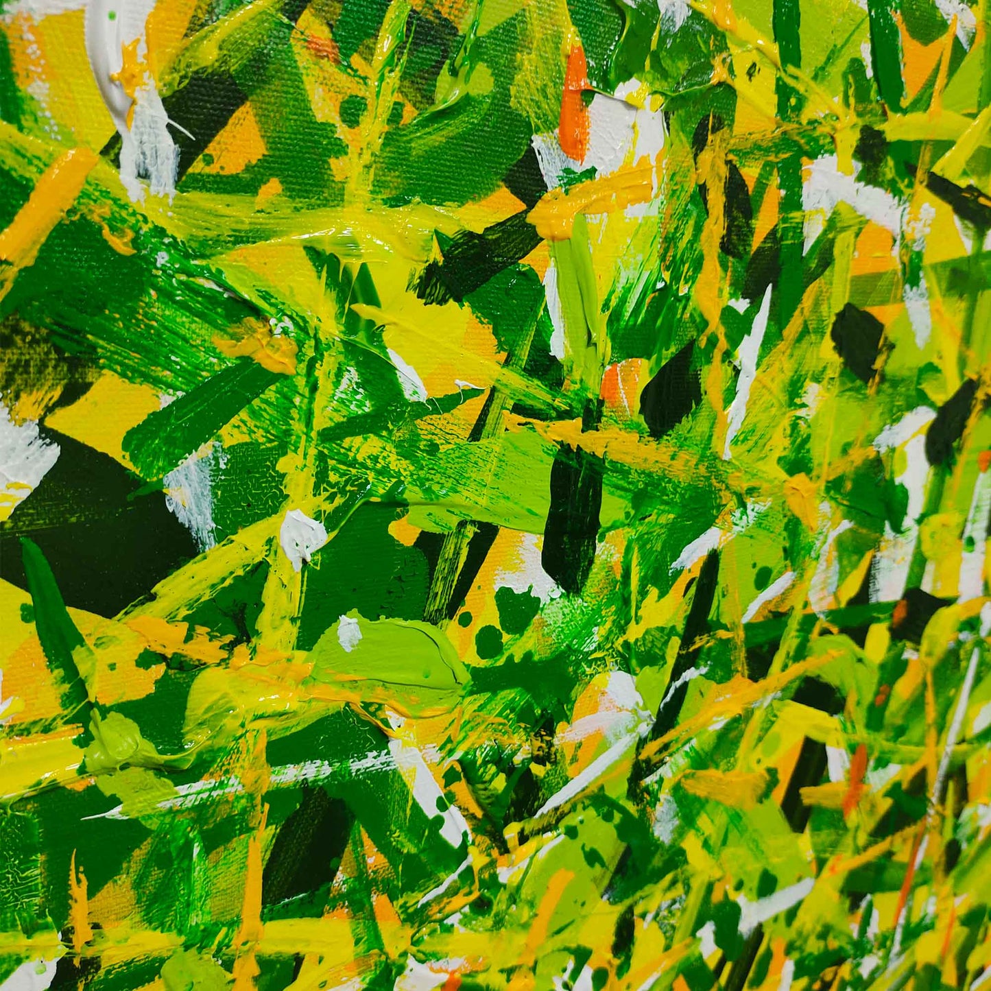 Yellow Square Abstract Art 40'' X 40'' #IS81