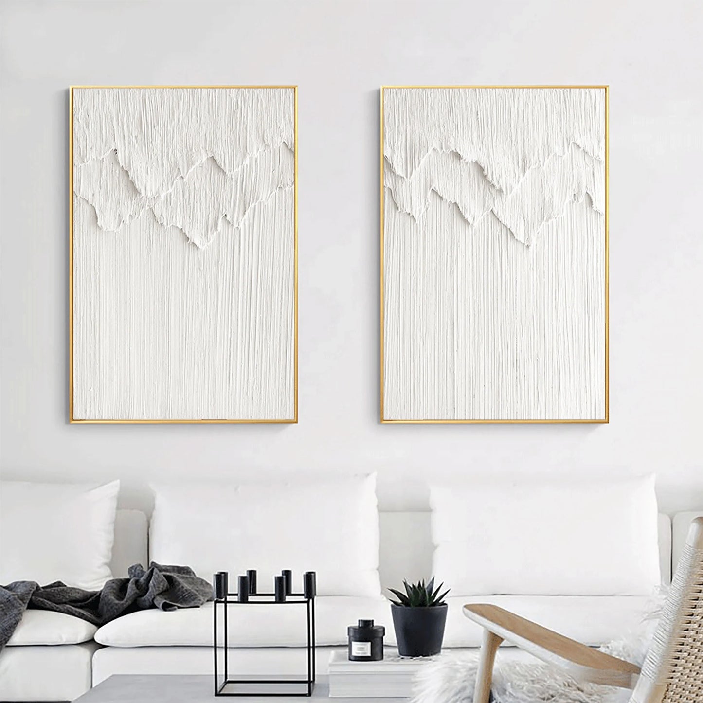 Minimalistic Balance Canvas Paintings Set of 2 #MM064