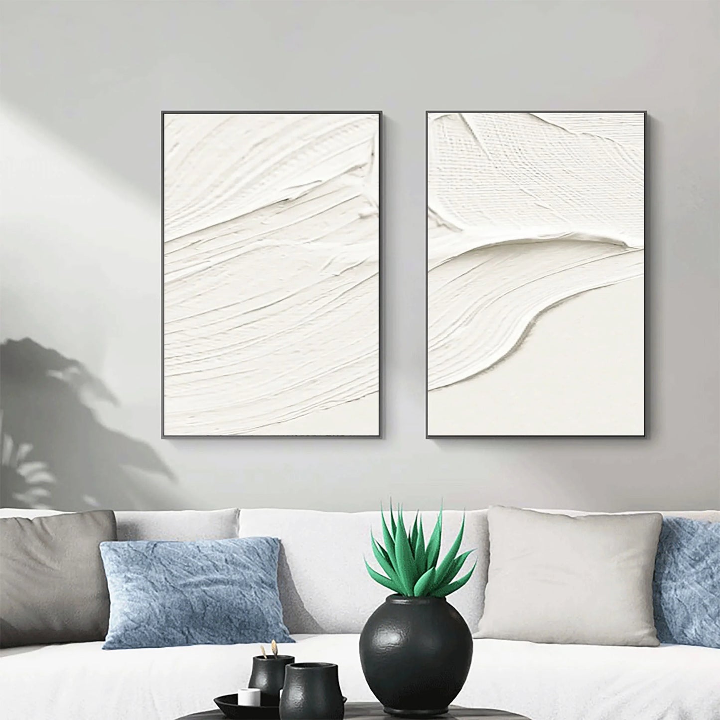 Minimalistic Balance Canvas Paintings Set of 2 #MM053