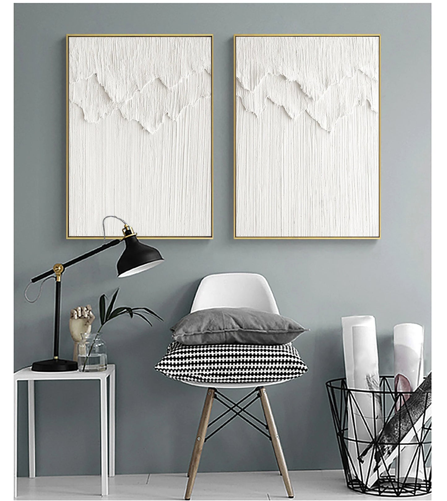 Minimalistic Balance Canvas Paintings Set of 2 #MM064