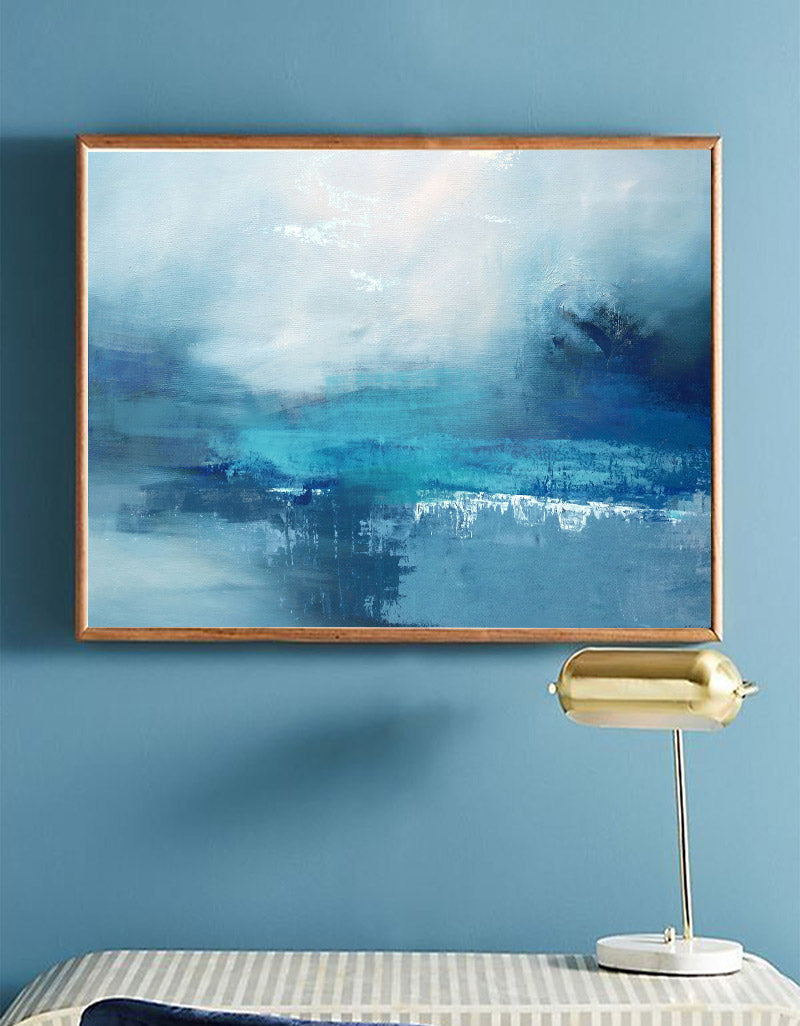 Blue Sea Abstract Painting #ABSH24