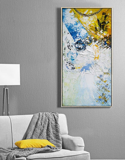 Abstract Yellow Blue Art #ABAP04