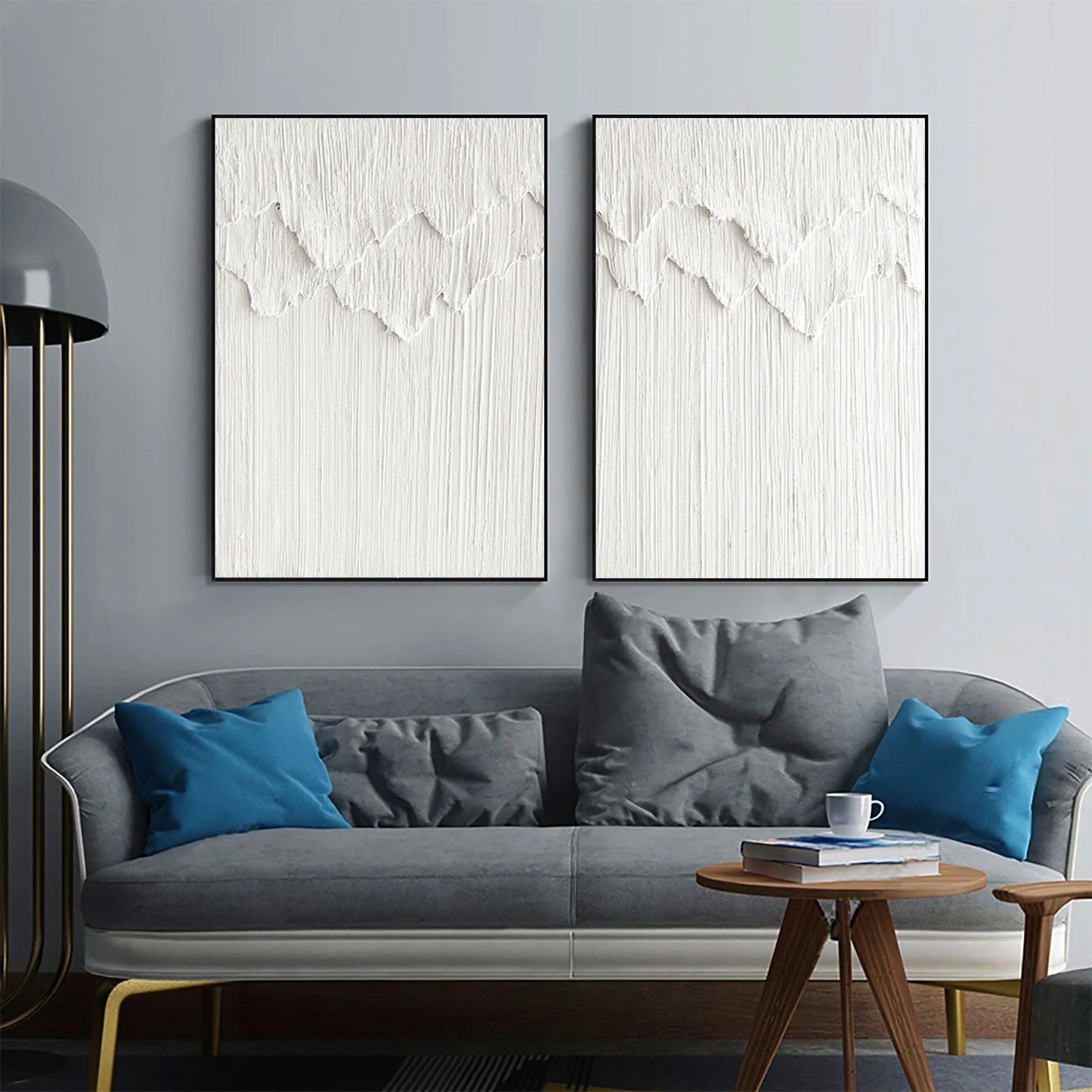 Minimalistic Balance Canvas Paintings Set of 2 #MM064