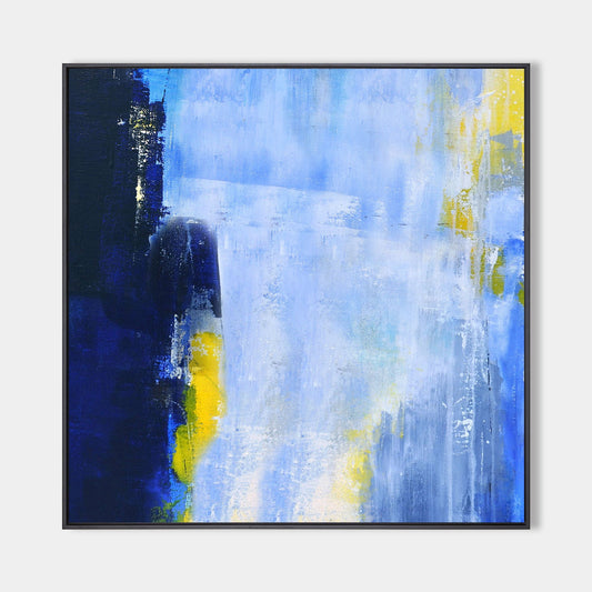 Dake Blue Abstract Art #ABAS01