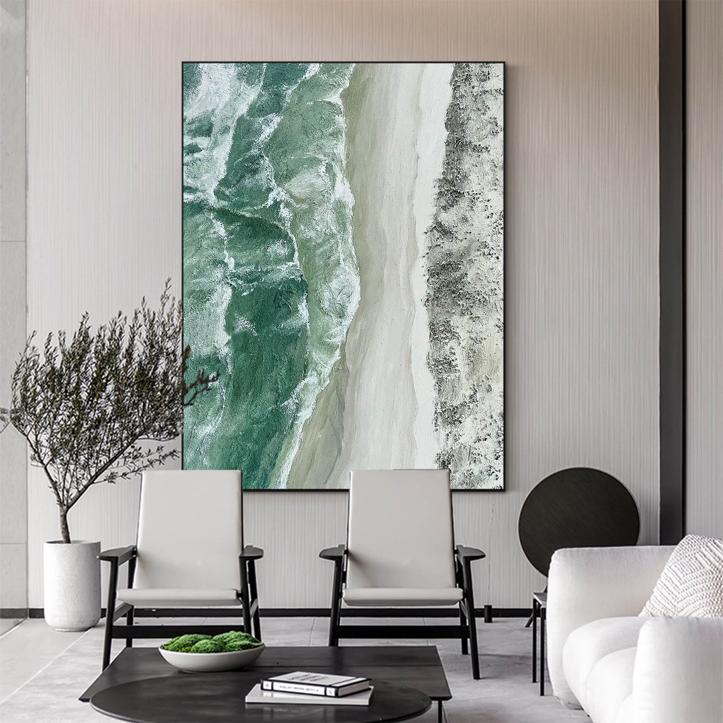 Green Seascape Painting #ABSV22