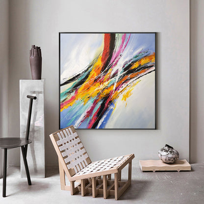 Square Abstract Painting 40'' X 40'' #IS32