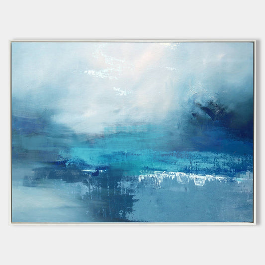 Blue Sea Abstract Painting #ABSH24