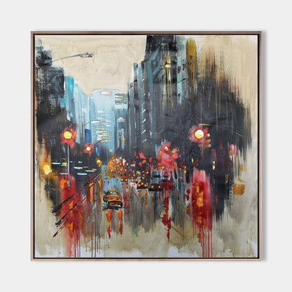 Large Urban Night scene Art #URS02