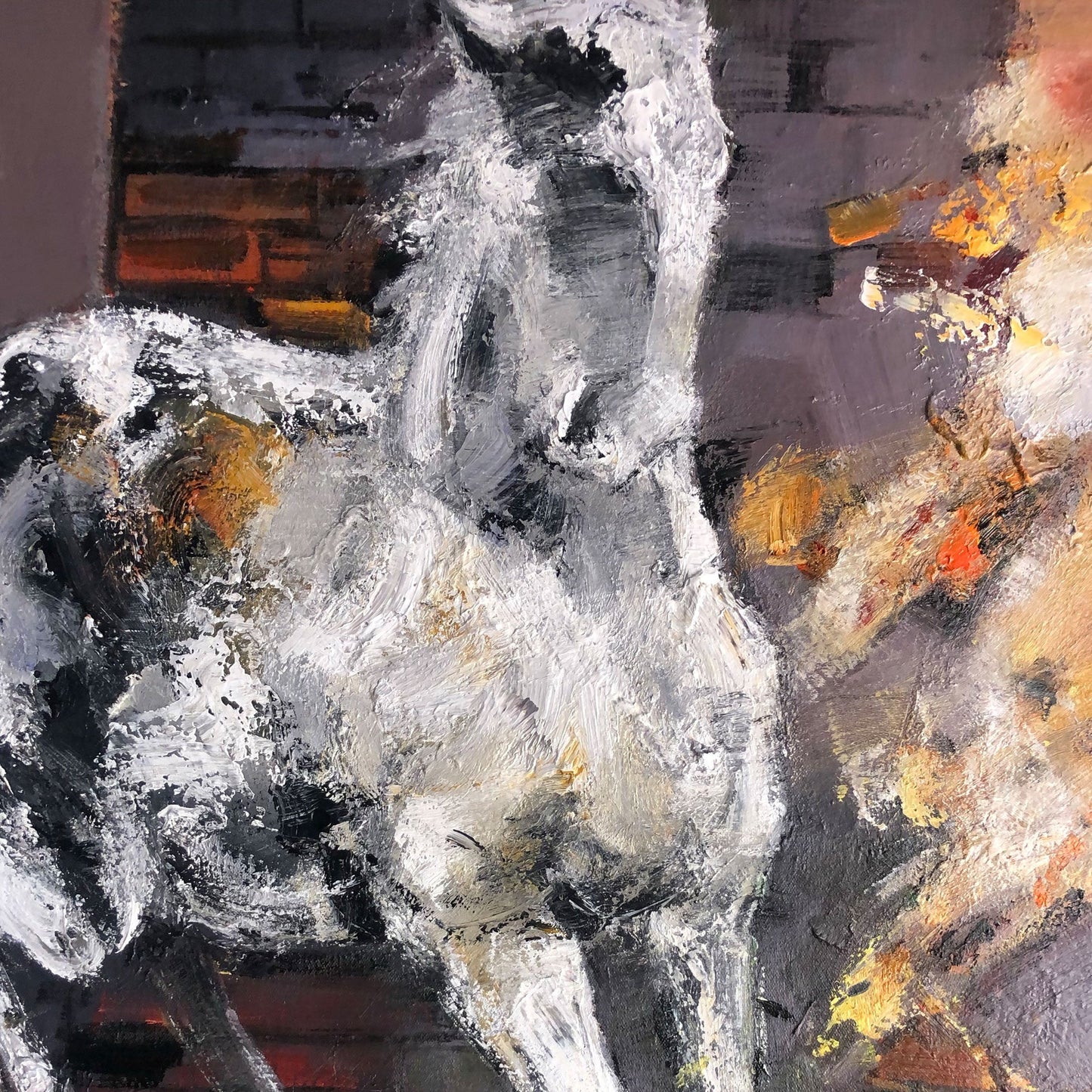 Modern Horse Abstract Painting #ANH26