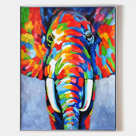 Color Elephant Abstract Painting #ANE02