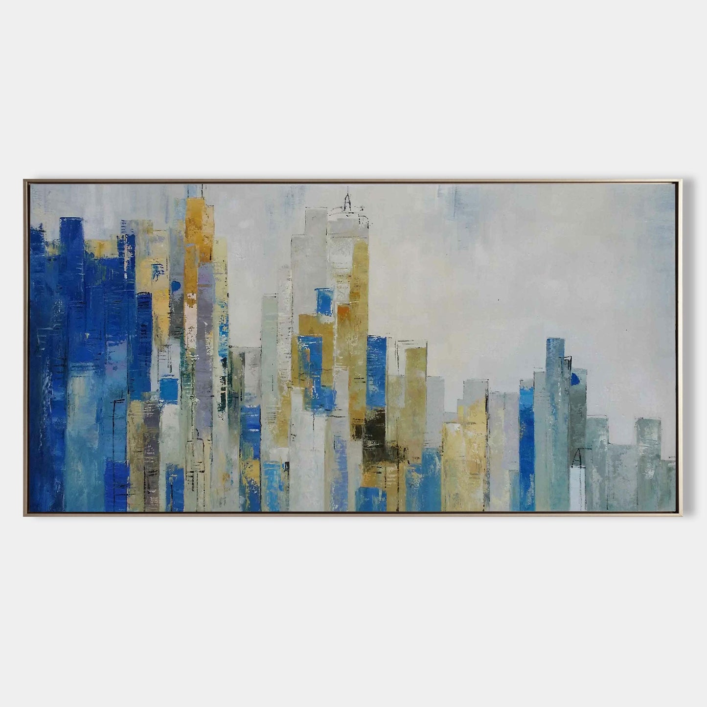 Large Original Abstract Urban Skyline Art #URP01