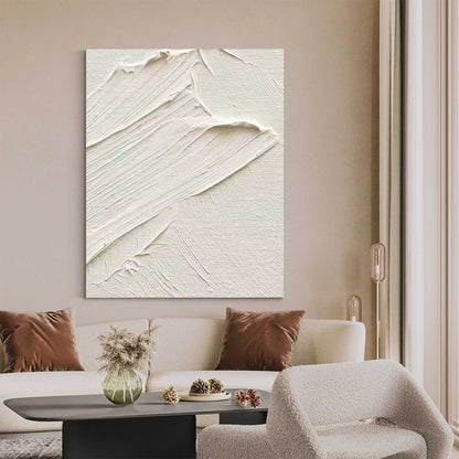 3D White Abstract Painting #ABAV287