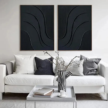 Minimalist Zen Canvas Paintings Set of 2 #MZ027