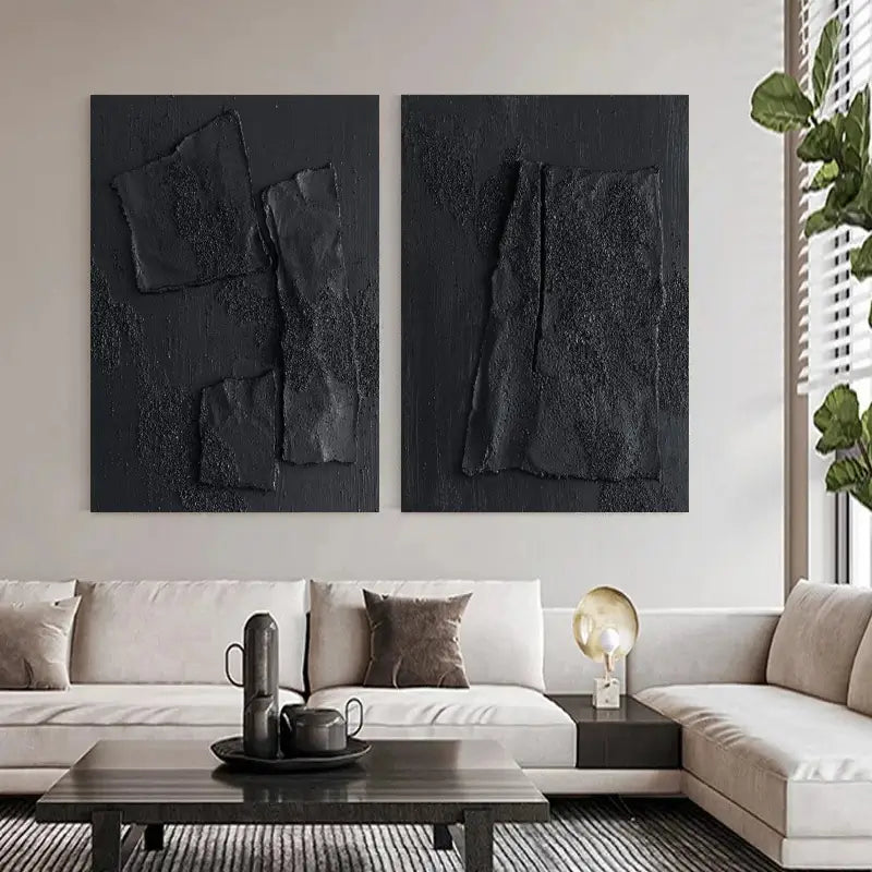 Minimalistic Balance Canvas Paintings Set of 2 #MZ026