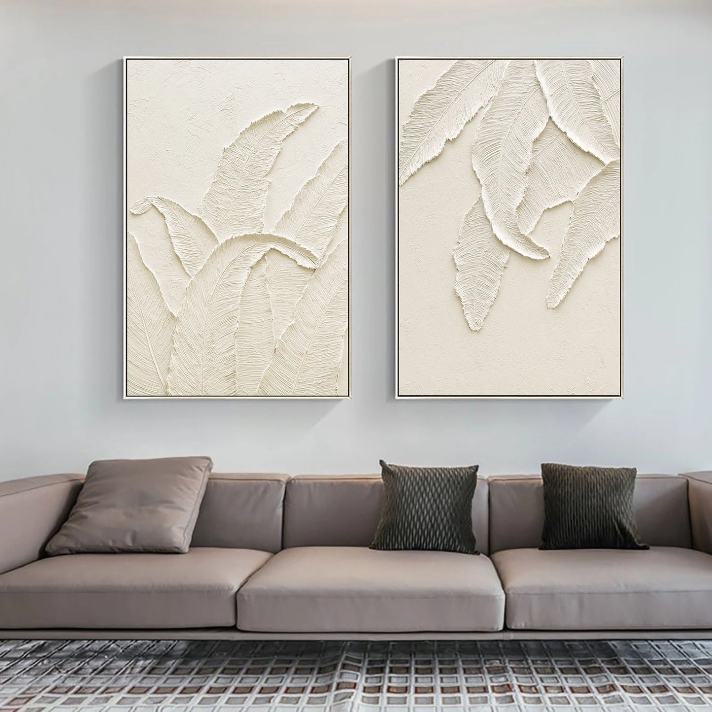 Minimalistic Balance Canvas Paintings Set of 2 #MM059