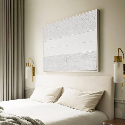 Luxury White Abstract Painting #ABAH40