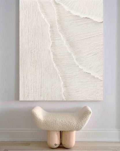 3D White Abstract Painting #ABAV360