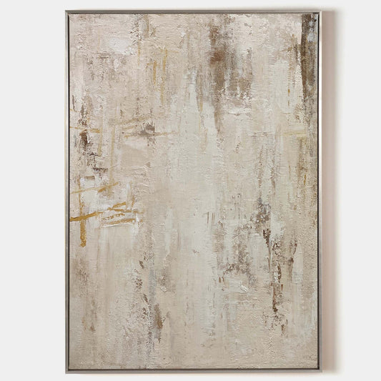 Beige Abstract Painting #ABAV344