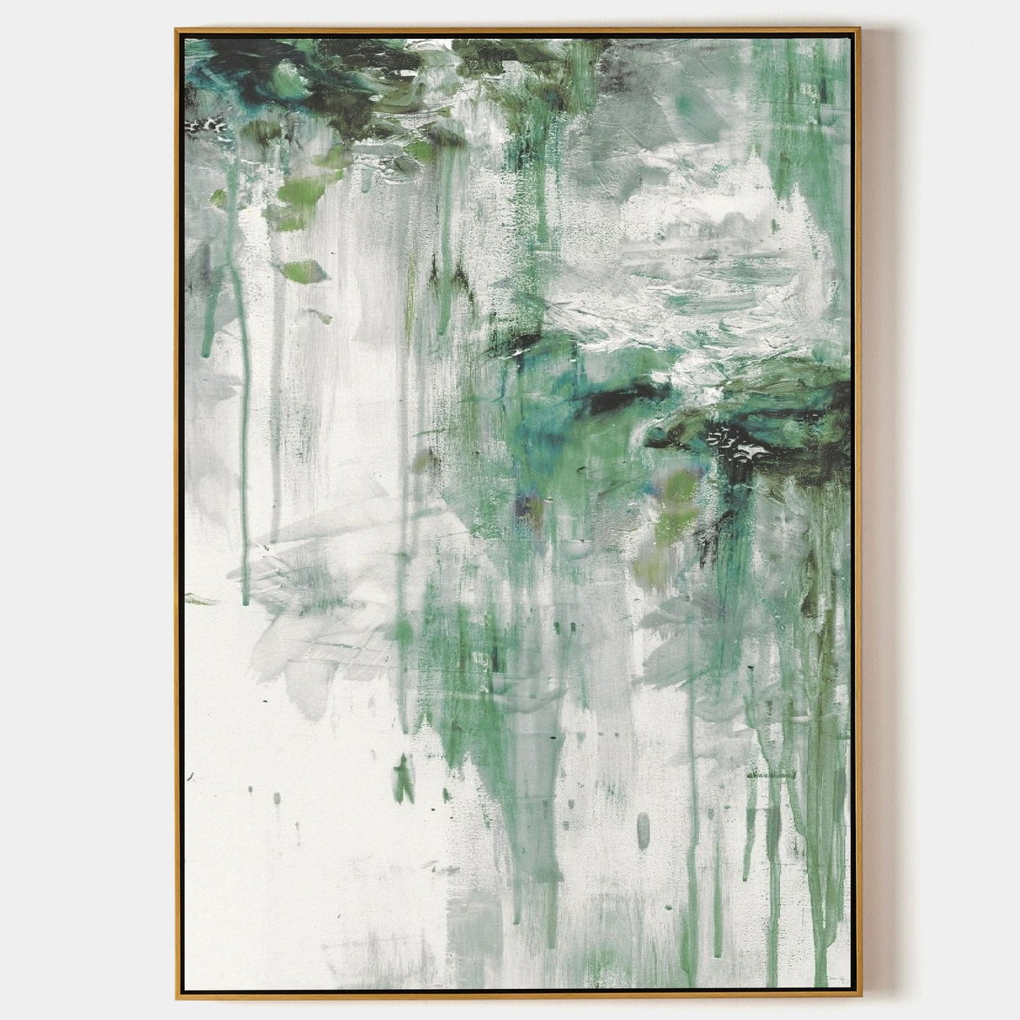 Green Abstract Painting #ABAV279