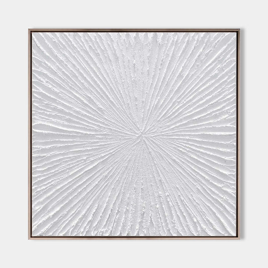 3D White Abstract Painting #ABAS80
