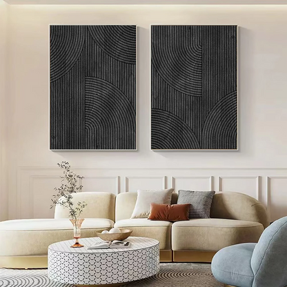 Minimalist Zen Canvas Painting Set of 2 #MZ050