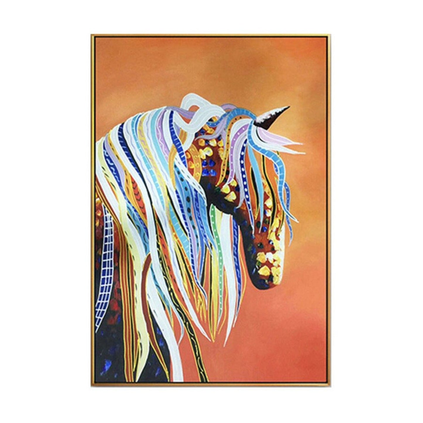 Abstract Unicorn Modern Animal Pop Art Painting