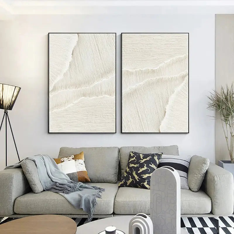 Minimalistic Balance Canvas Paintings Set of 2 #MM057