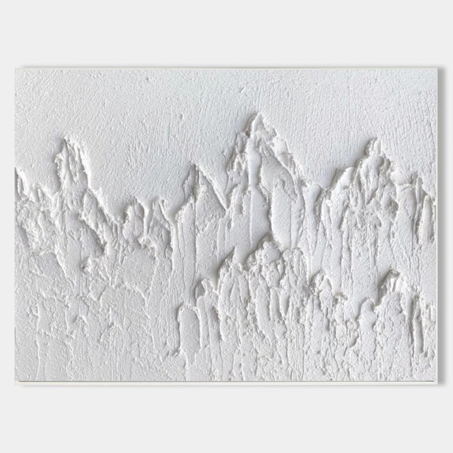 Luxury White Abstract Painting #ABAH41