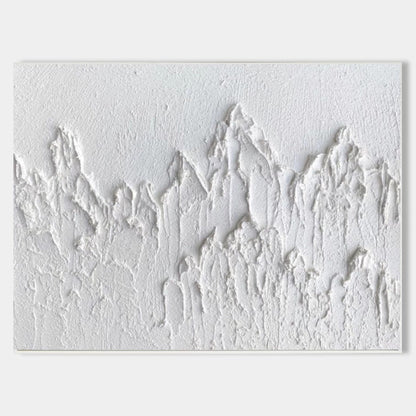 Luxury White Abstract Painting #ABAH41