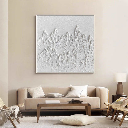 3D White Abstract Painting #ABAS47