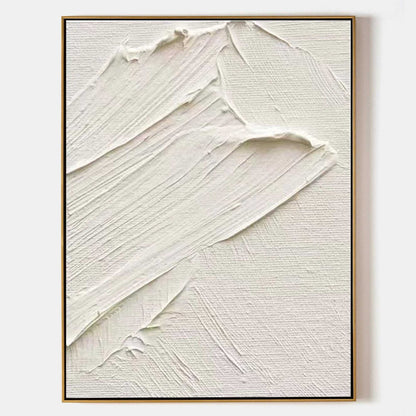 3D White Abstract Painting #ABAV287