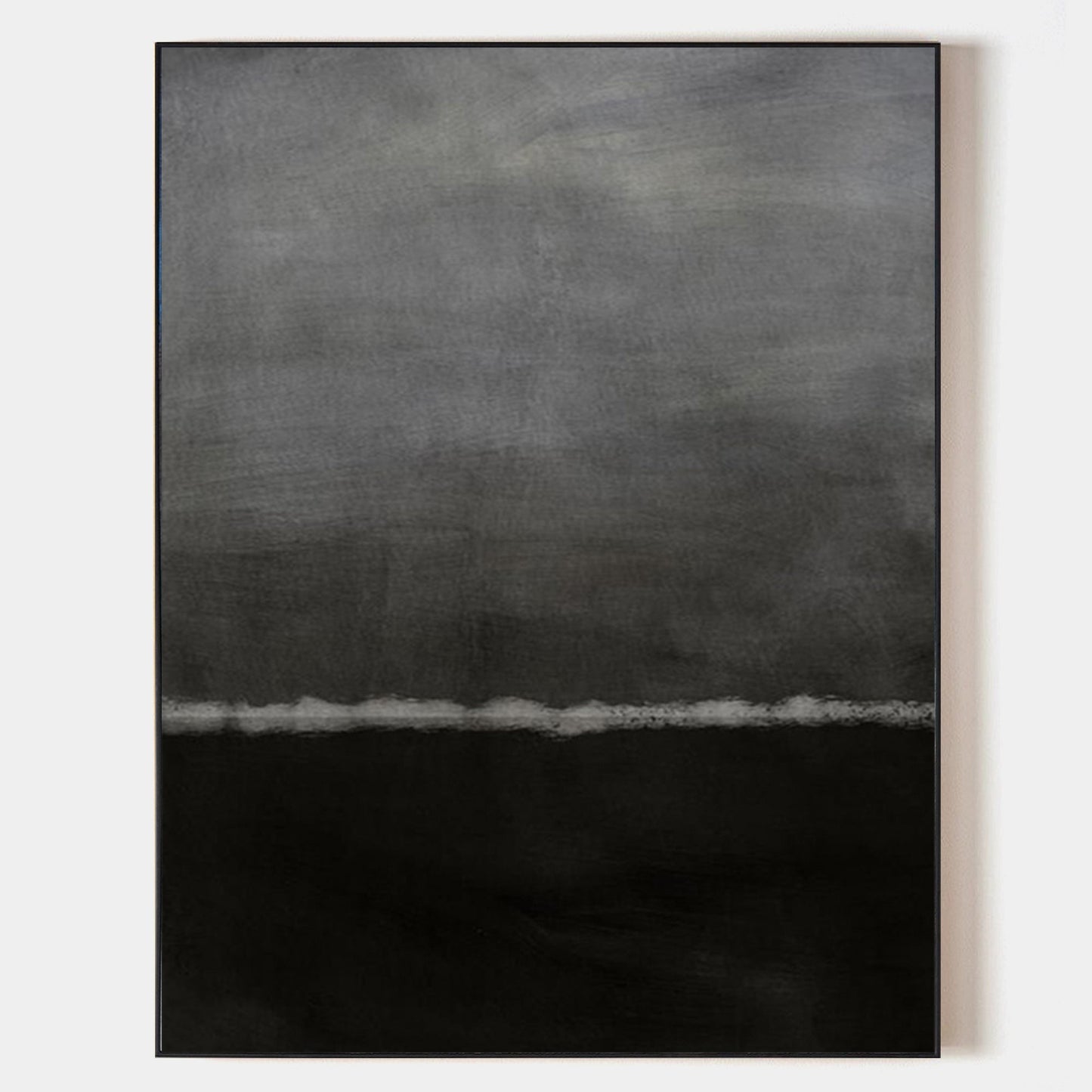 Abstract Dark Grey Painting #ABAV154