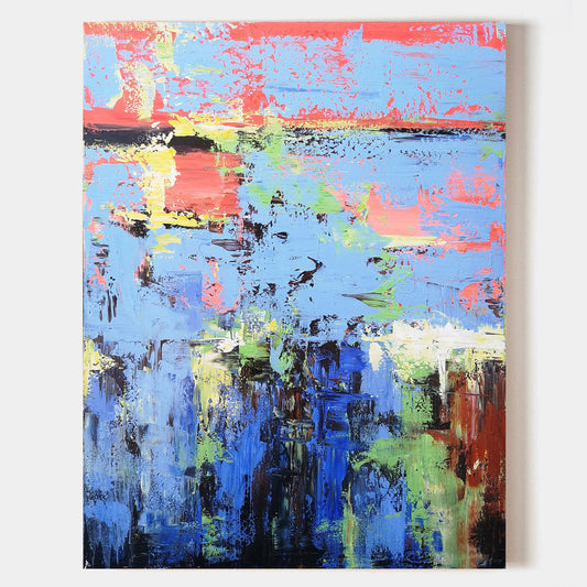Colorful Abstract Painting 36'' X 48'' #IS65