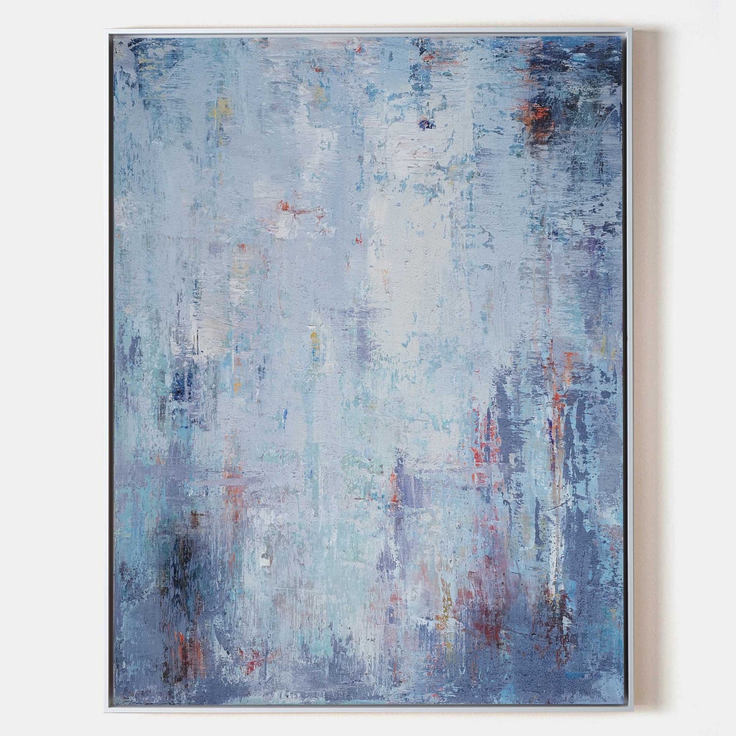 BLue And White Abstract Painting #ABAV84