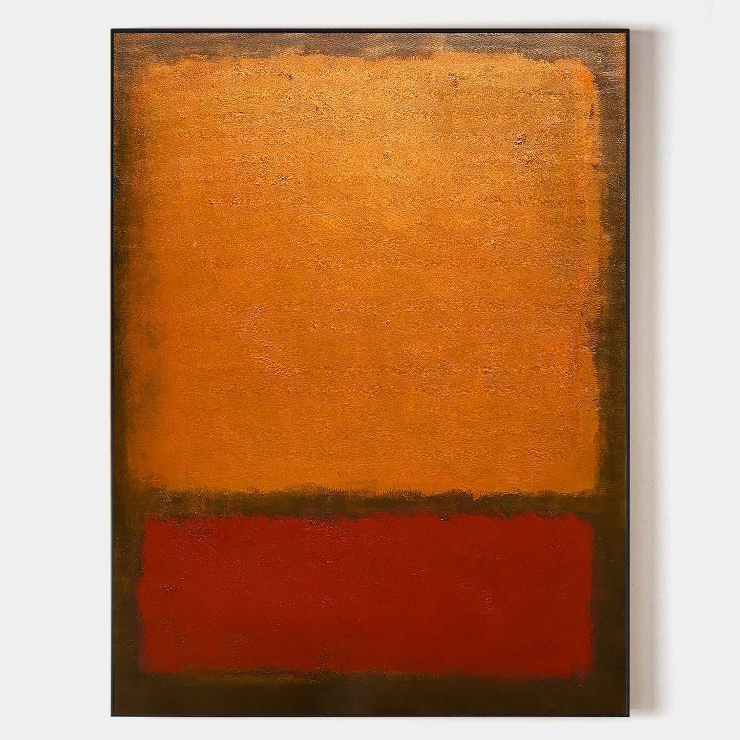 Red And Orange Minimalist Painting #ABAV168