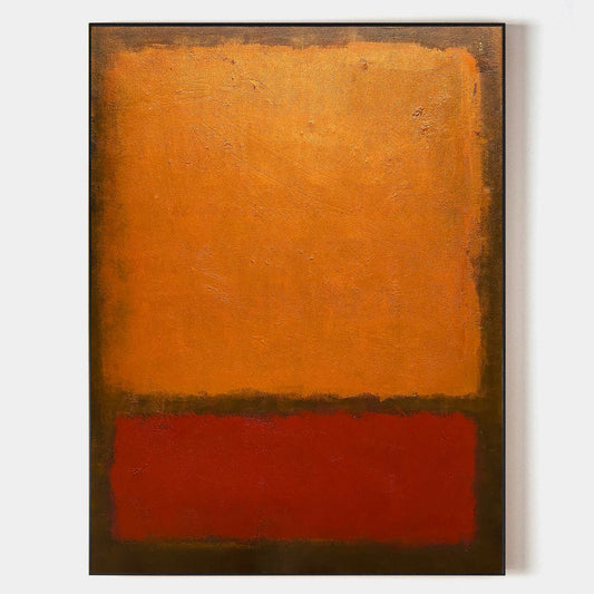 Red And Orange Minimalist Painting #ABAV168