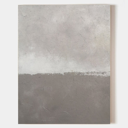 Beige Grey Abstract Painting 30'' X 40'' #IS39