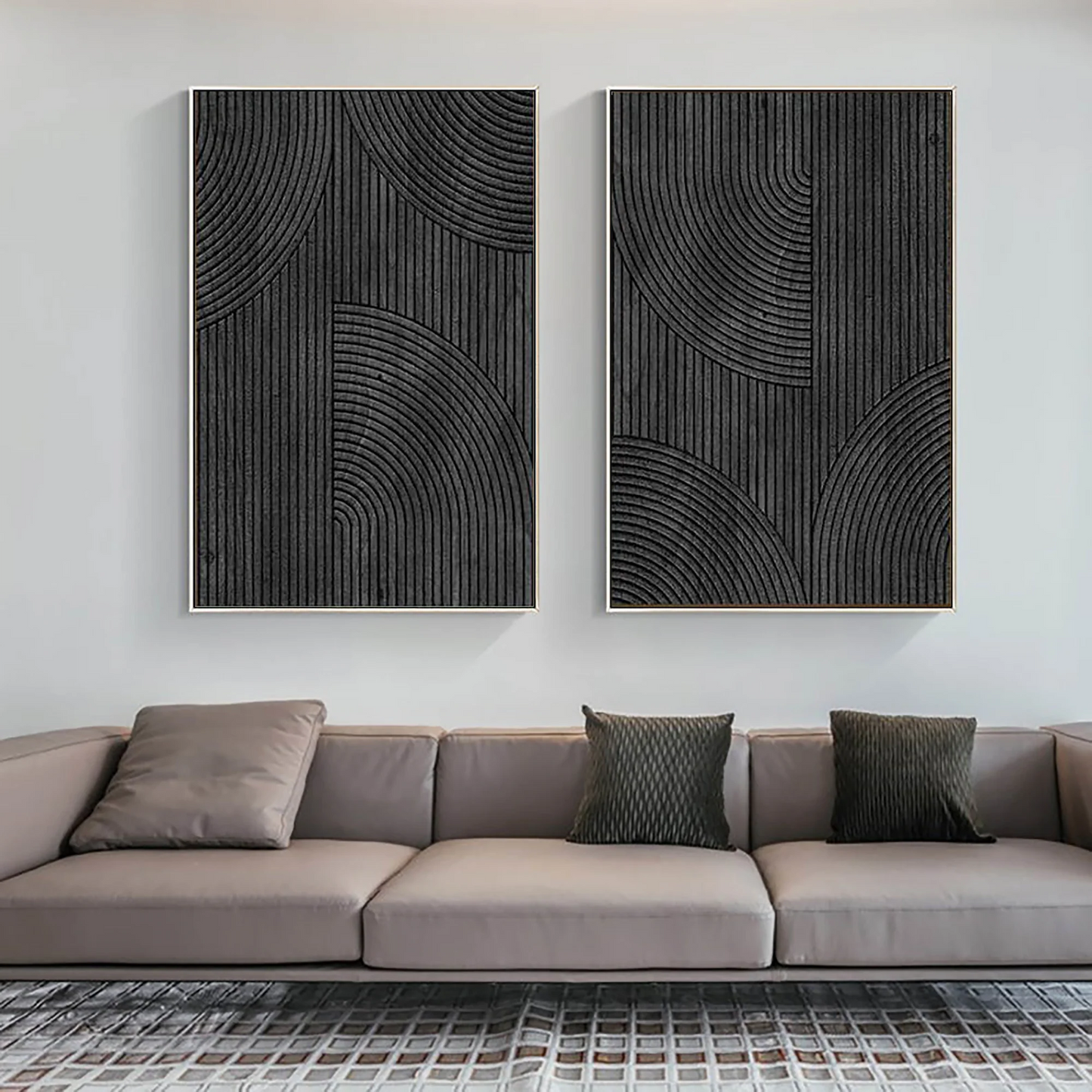 Minimalist Zen Canvas Painting Set of 2 #MZ050