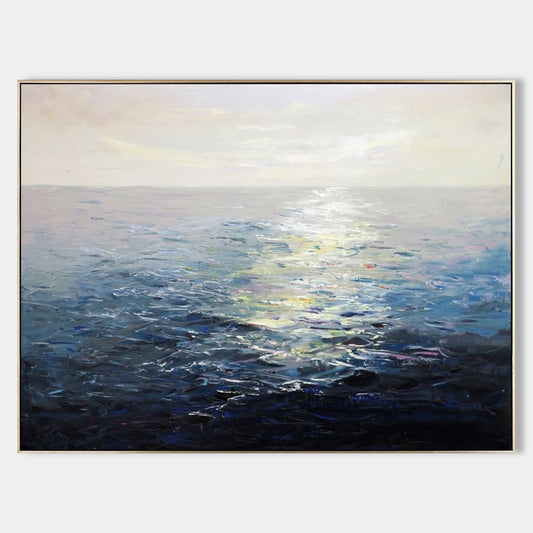 Abstract Ocean Canvas Painting #ABSH02