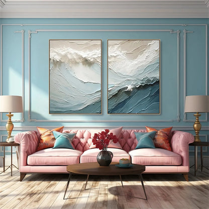 Ocean And Sky Painting Set of 2#OS 067