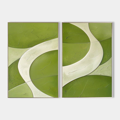 Set of 2 Abstract Art #ABAO65