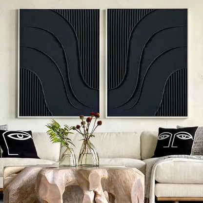 Minimalist Zen Canvas Paintings Set of 2 #MZ027