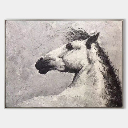 Gray Horse Abstract Art #ANH21