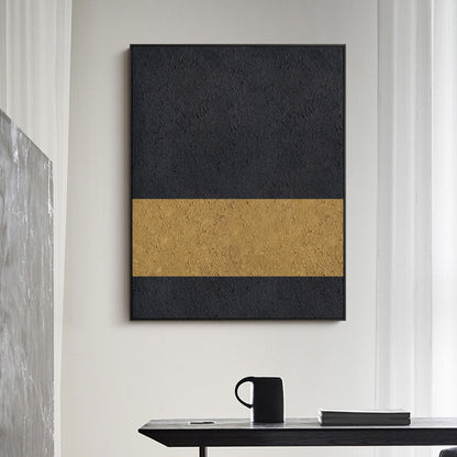 Black Gold Minimalist Painting #ABAV66