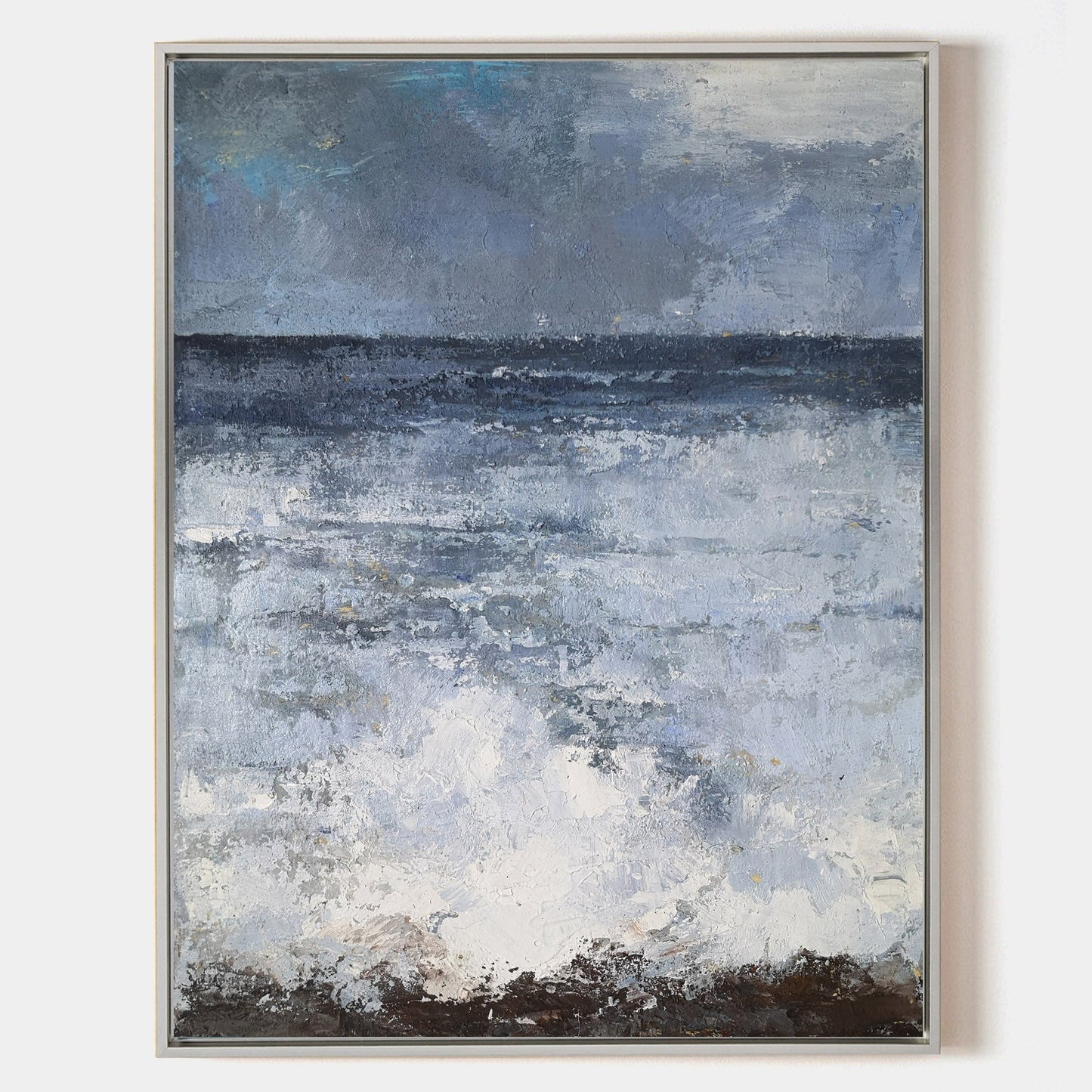 Blue Sea Abstract Painting #ABSV05