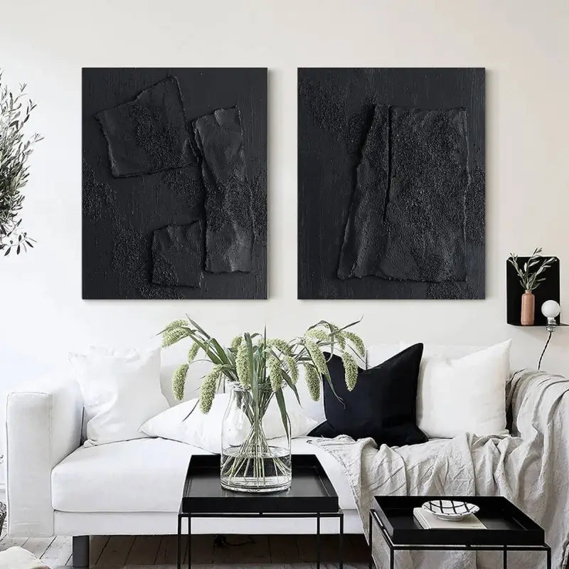 Minimalistic Balance Canvas Paintings Set of 2 #MZ026