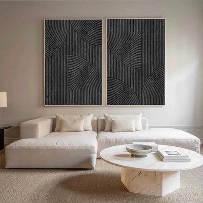 Minimalist Zen Canvas Painting Set of 2 #MZ050