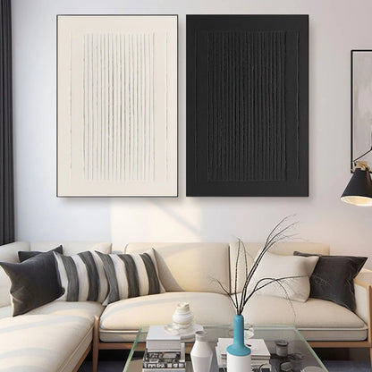 Minimalistic Balance Canvas Paintings Set of 2 #MM100