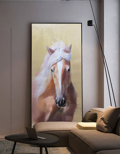 Brown Horse Portrait Art #ANH12