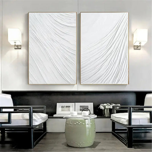 Minimalistic Balance Canvas Paintings Set of 2 #MM060